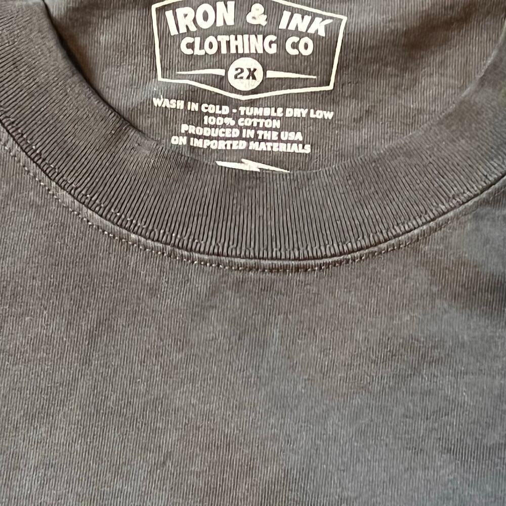 Iron and Ink Black Men's Short Sleeve T-Shirt. Size 2XL - Picture 5 of 6